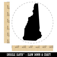 New Hampshire State Silhouette Self-Inking Rubber Stamp for Stamping Crafting Planners