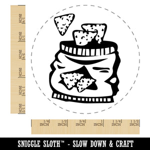 Bag of Tortilla Chips Crisps Self-Inking Rubber Stamp for Stamping Crafting Planners