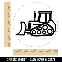 Bulldozer Dozer Construction Vehicle Self-Inking Rubber Stamp for Stamping Crafting Planners