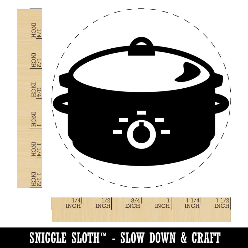 Crock Pot Slow Cooker Self-Inking Rubber Stamp for Stamping Crafting Planners