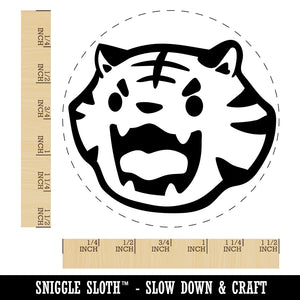 Cute and Fierce Tiger Head Self-Inking Rubber Stamp for Stamping Crafting Planners