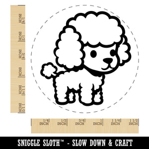 Cute and Fluffy Poodle Dog Self-Inking Rubber Stamp for Stamping Crafting Planners