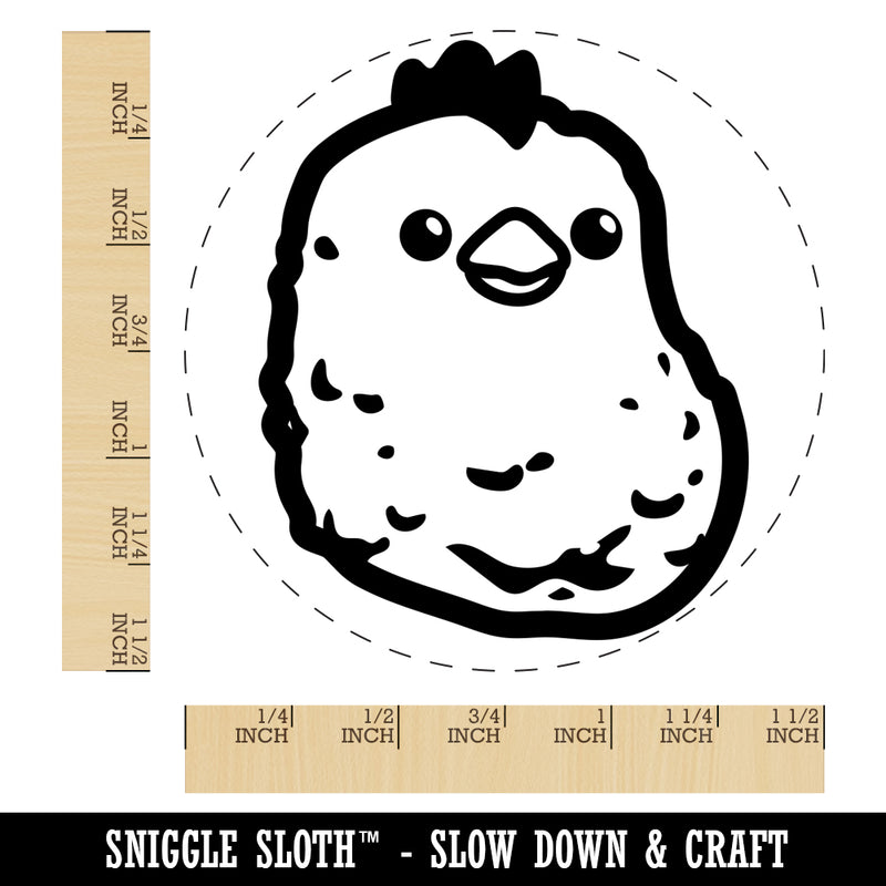 Cute Chicken Nugget Self-Inking Rubber Stamp for Stamping Crafting Planners