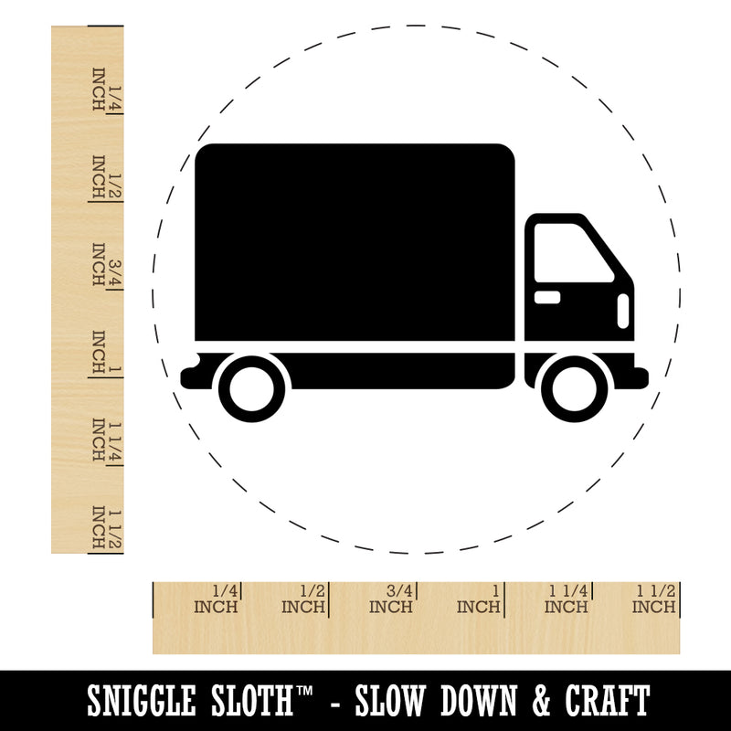 Delivery Truck Vehicle Icon Self-Inking Rubber Stamp for Stamping Crafting Planners