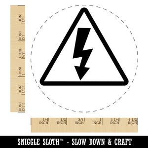 Electrical High Voltage Warning Sign Self-Inking Rubber Stamp for Stamping Crafting Planners
