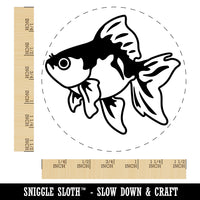 Fancy Pet Goldfish Self-Inking Rubber Stamp for Stamping Crafting Planners