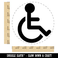 Handicap Disabled Wheelchair Access Icon Self-Inking Rubber Stamp for Stamping Crafting Planners