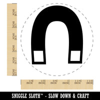 Horseshoe Magnet Self-Inking Rubber Stamp for Stamping Crafting Planners