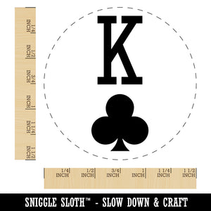 King of Clubs Card Suit Self-Inking Rubber Stamp for Stamping Crafting Planners