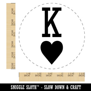 King of Hearts Card Suit Self-Inking Rubber Stamp for Stamping Crafting Planners