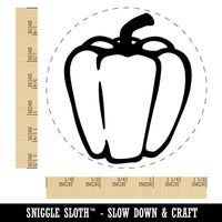 Sweet Bell Pepper Self-Inking Rubber Stamp for Stamping Crafting Planners