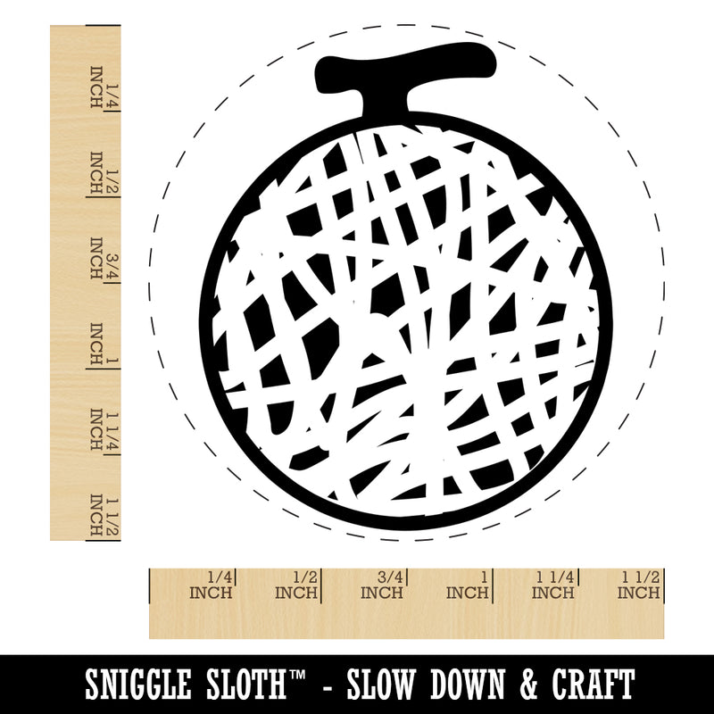 Sweet Honeydew Melon Fruit Self-Inking Rubber Stamp for Stamping Crafting Planners