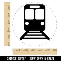 Train Tram Rail Railway Station Icon Self-Inking Rubber Stamp for Stamping Crafting Planners