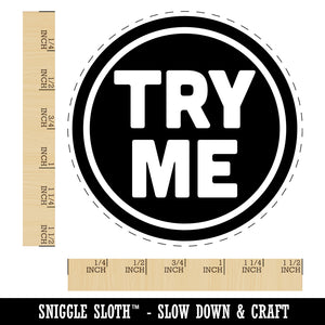 Try Me Sample Self-Inking Rubber Stamp for Stamping Crafting Planners
