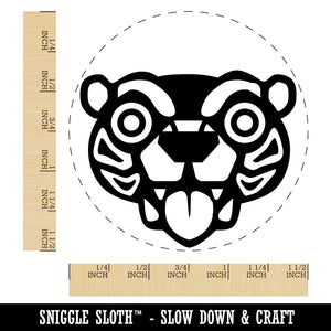 Wild Tribal Bear Face Self-Inking Rubber Stamp for Stamping Crafting Planners