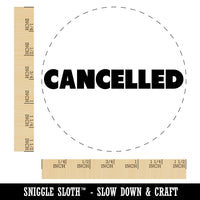 Cancelled Bold Text Self-Inking Rubber Stamp for Stamping Crafting Planners