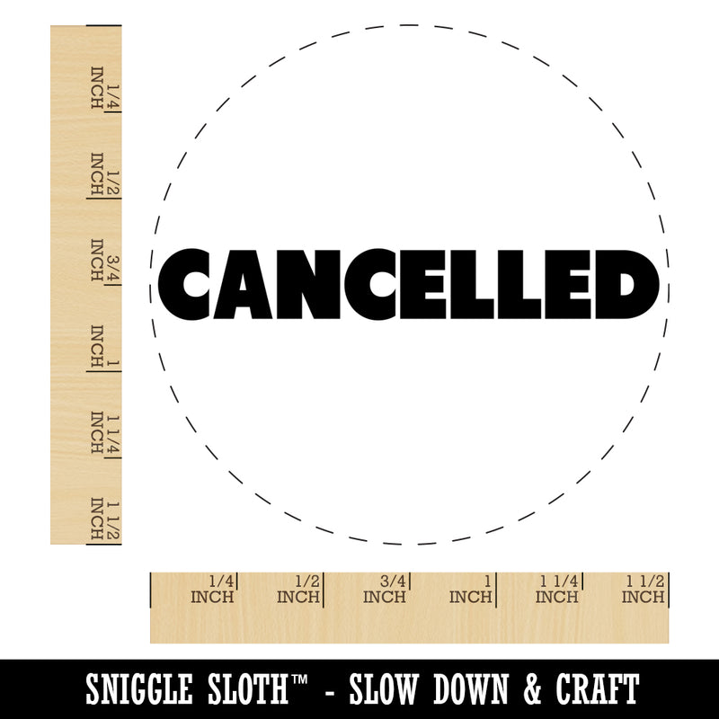 Cancelled Bold Text Self-Inking Rubber Stamp for Stamping Crafting Planners