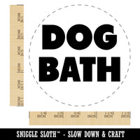 Dog Bath Bold Text Self-Inking Rubber Stamp for Stamping Crafting Planners