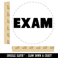 Exam Bold Text Test Teacher School Self-Inking Rubber Stamp for Stamping Crafting Planners