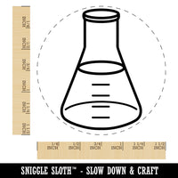 Glass Erlenmeyer Flask Chemistry Science Self-Inking Rubber Stamp for Stamping Crafting Planners