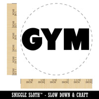 Gym Bold Text Self-Inking Rubber Stamp for Stamping Crafting Planners