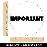 Important Bold Text Self-Inking Rubber Stamp for Stamping Crafting Planners
