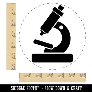 Microscope Biology Science Self-Inking Rubber Stamp for Stamping Crafting Planners