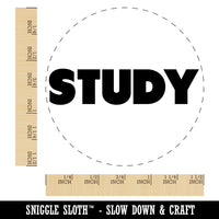 Study Bold Text Teacher School Self-Inking Rubber Stamp for Stamping Crafting Planners