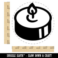 Tea Candle Light Self-Inking Rubber Stamp for Stamping Crafting Planners