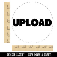 Upload Bold Text Self-Inking Rubber Stamp for Stamping Crafting Planners