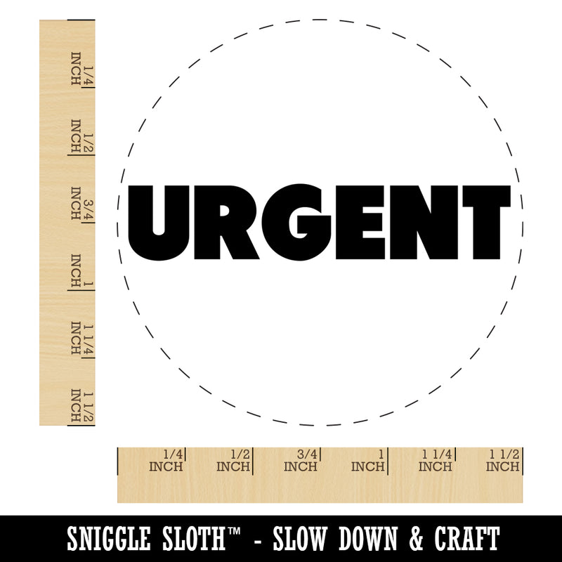 Urgent Bold Text Self-Inking Rubber Stamp for Stamping Crafting Planners