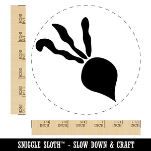 Radish Vegetable Vegetarian Doodle Self-Inking Rubber Stamp for Stamping Crafting Planners