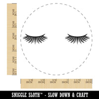 Cute Detailed Eyelashes Pair Self-Inking Rubber Stamp for Stamping Crafting Planners