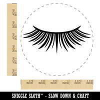 Cute Detailed Eyelashes Single Self-Inking Rubber Stamp for Stamping Crafting Planners