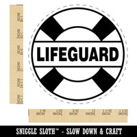 Lifeguard Lifesaver Buoy Self-Inking Rubber Stamp for Stamping Crafting Planners