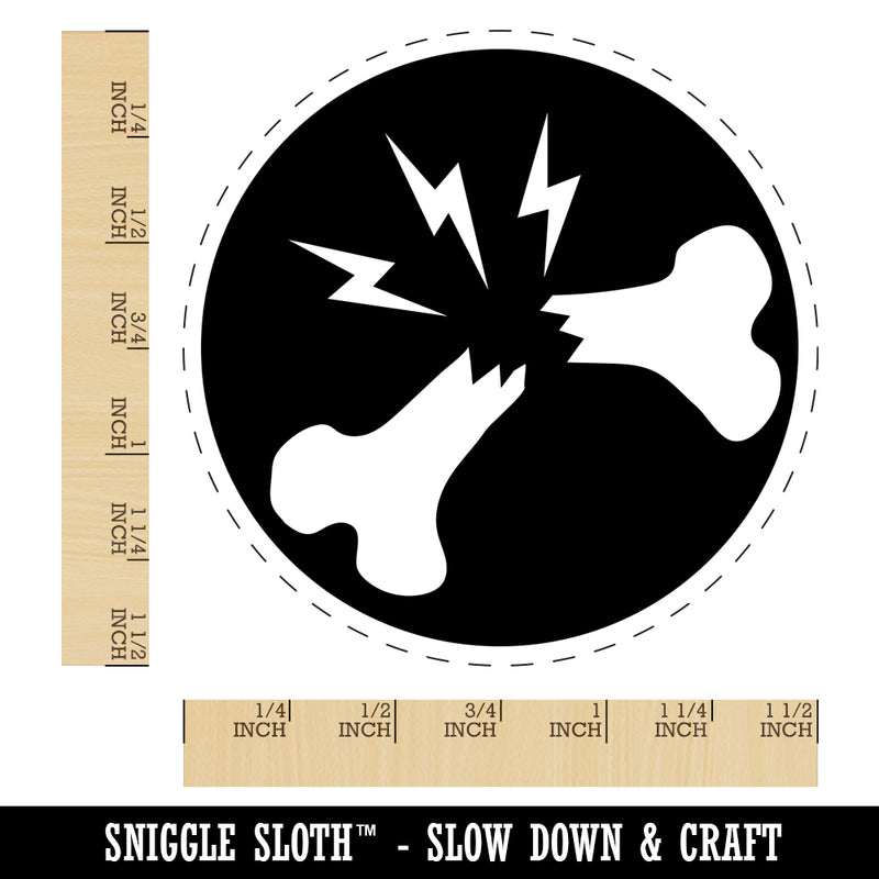 Broken Bone Injury Self-Inking Rubber Stamp for Stamping Crafting Planners