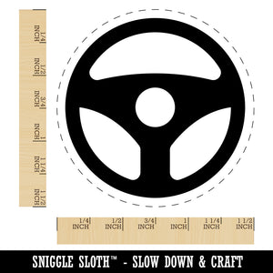 Car Steering Wheel for Driving Self-Inking Rubber Stamp for Stamping Crafting Planners