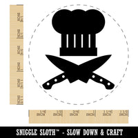 Chef Knife and Hat for Cooking Self-Inking Rubber Stamp for Stamping Crafting Planners