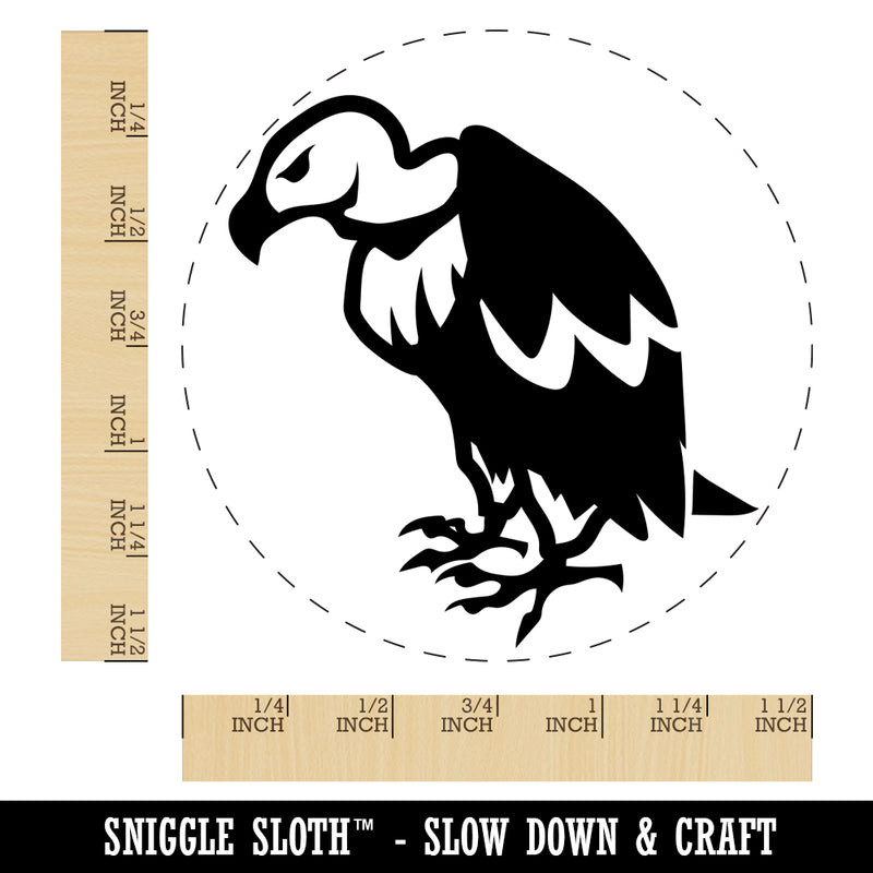 Condor Vulture Bird Self-Inking Rubber Stamp for Stamping Crafting Planners