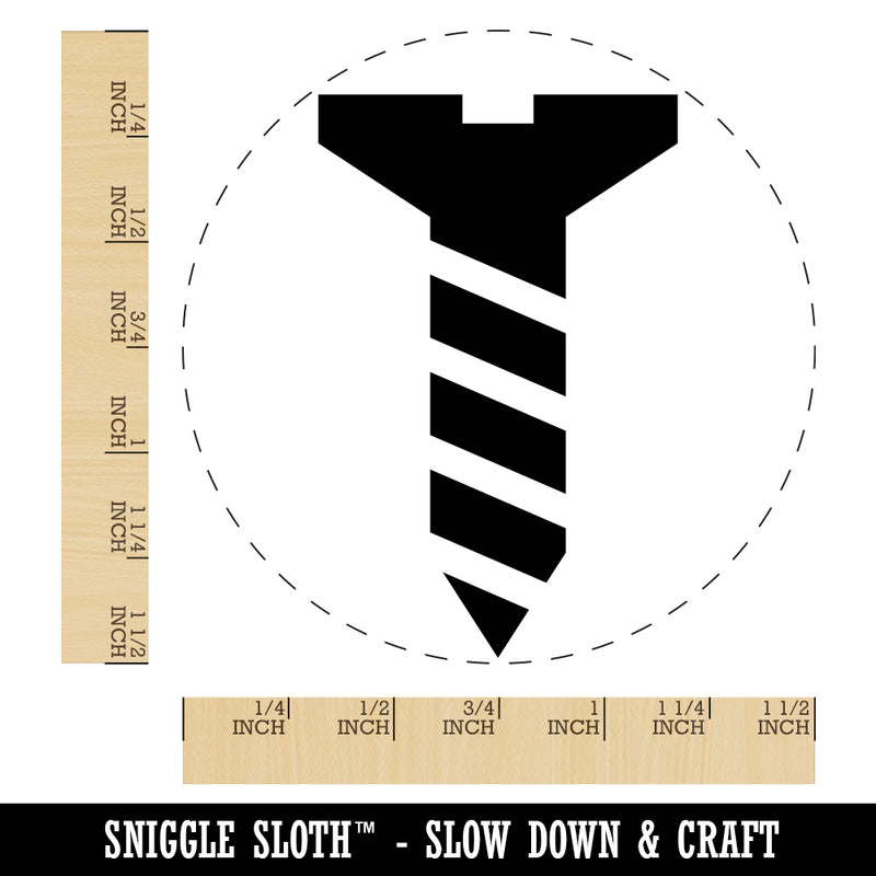 Flat Head Screw Self-Inking Rubber Stamp for Stamping Crafting Planners