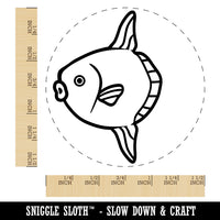 Mola Mola Ocean Sunfish Self-Inking Rubber Stamp for Stamping Crafting Planners