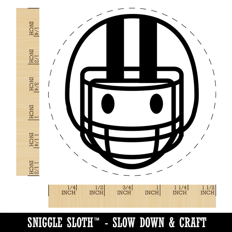 Occupation Athlete Football Helmet Icon Self-Inking Rubber Stamp for Stamping Crafting Planners