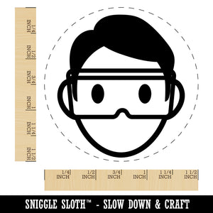 Occupation Scientist Lab Chemist Icon Self-Inking Rubber Stamp for Stamping Crafting Planners