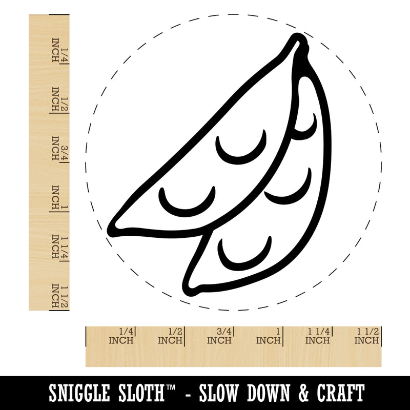 Snow Peas Vegetable Self-Inking Rubber Stamp for Stamping Crafting Planners