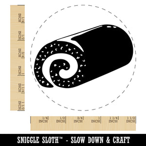 Swiss Roll Cream Cake Self-Inking Rubber Stamp for Stamping Crafting Planners