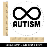 Autism Awareness Infinity Symbol Self-Inking Rubber Stamp for Stamping Crafting Planners