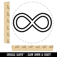 Infinity Symbol Outline Self-Inking Rubber Stamp for Stamping Crafting Planners