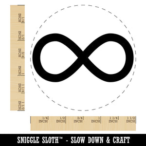 Infinity Symbol Solid Self-Inking Rubber Stamp for Stamping Crafting Planners