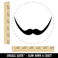 Dali Mustache Moustache Silhouette Self-Inking Rubber Stamp for Stamping Crafting Planners