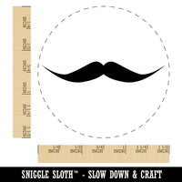 English Mustache Moustache Silhouette Self-Inking Rubber Stamp for Stamping Crafting Planners